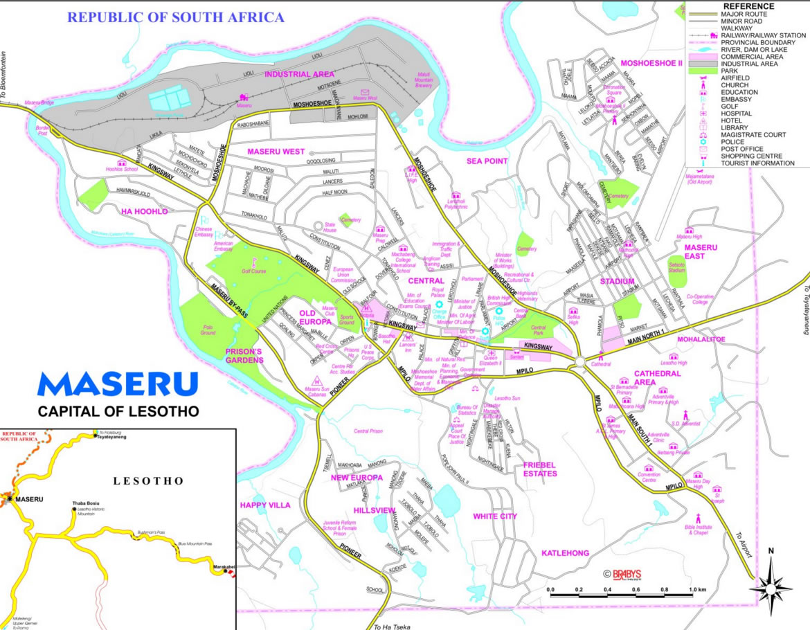 maseru city map