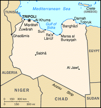 libya cities map