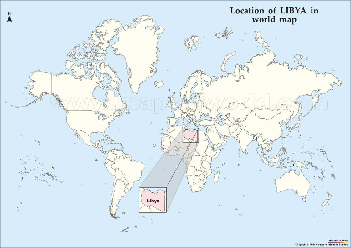libya in world map