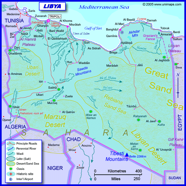 libya main map