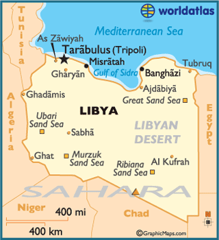 libya map cities