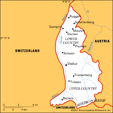 Liechtenstein Map