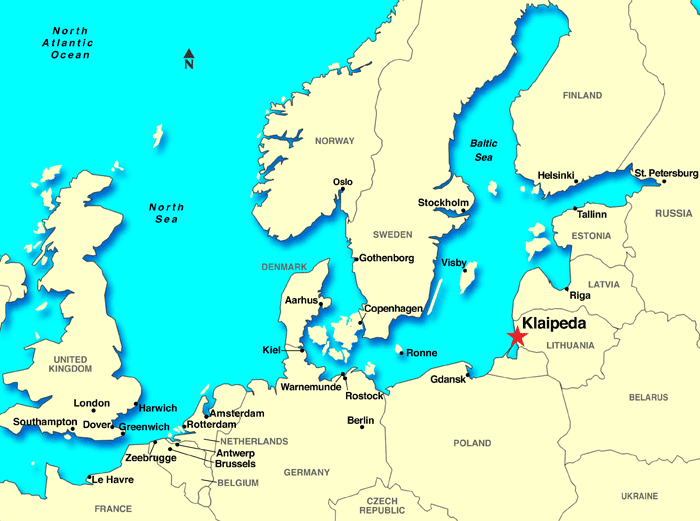 Klaipeda map
