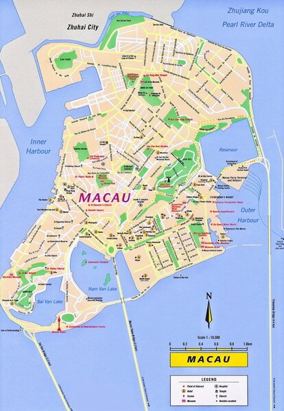 Macau Touristic Map