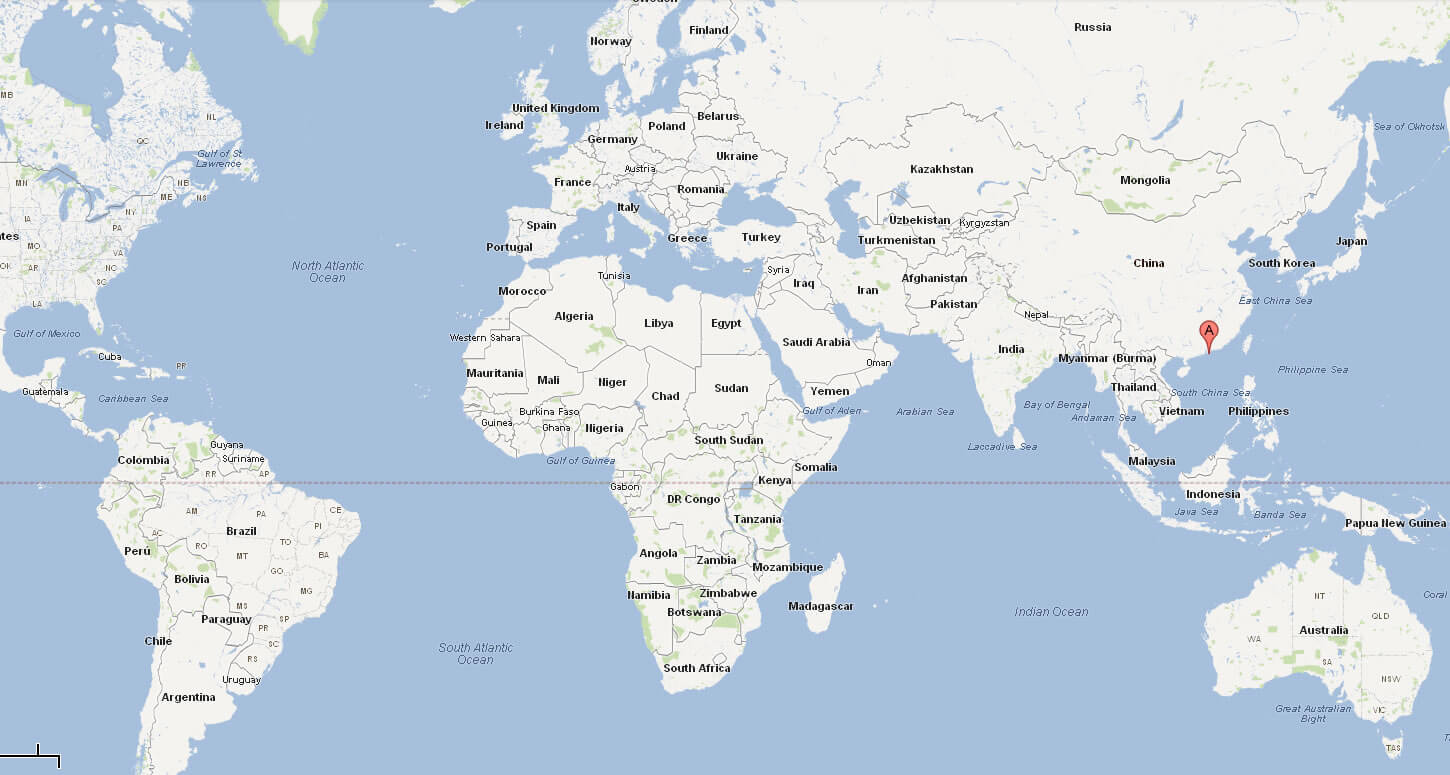 Macao On World Map