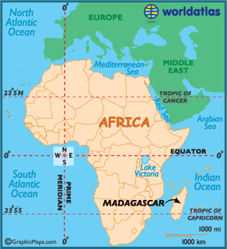 madagascar map africa