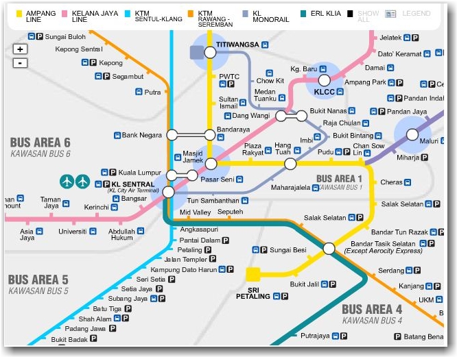 Ampang metro map