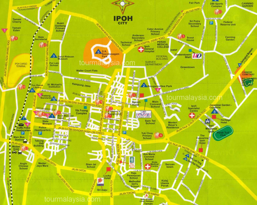 ipoh city center map