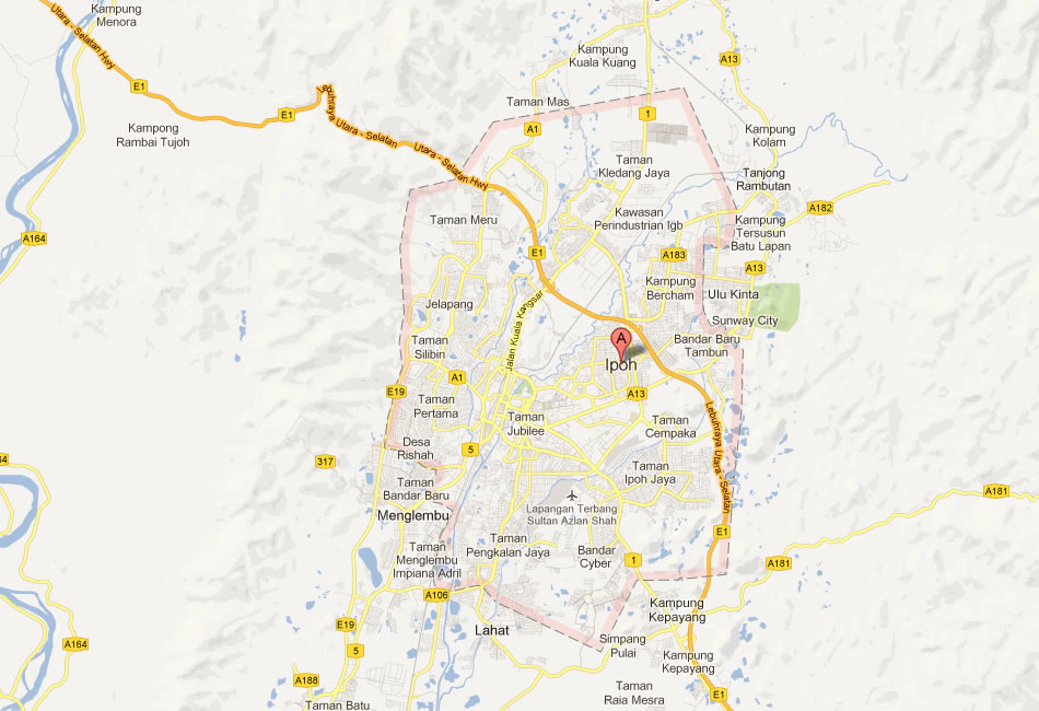 map of Ipoh