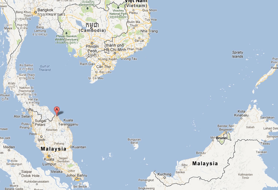 map of Kota Baharu malaysia