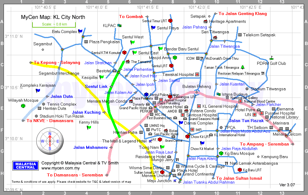 Kuala Lumpur road map