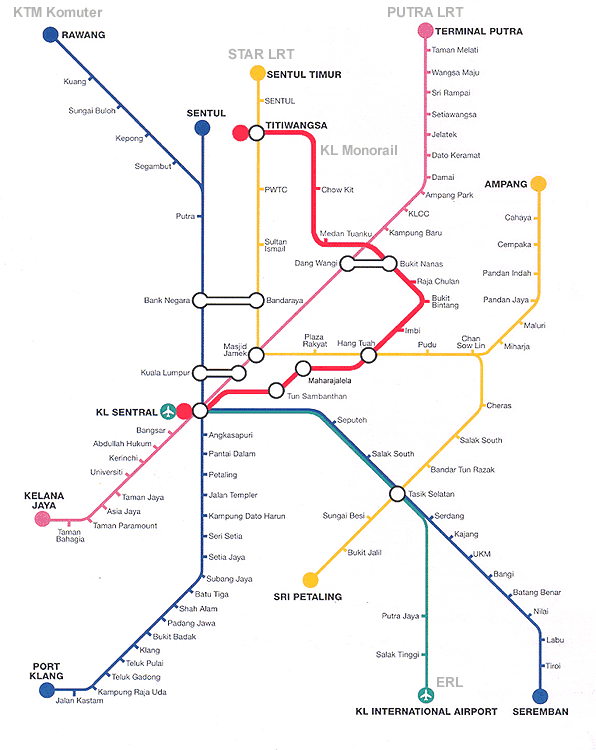 Kuala Lumpur metro map