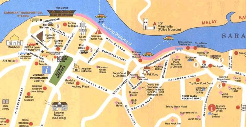 kuching city map