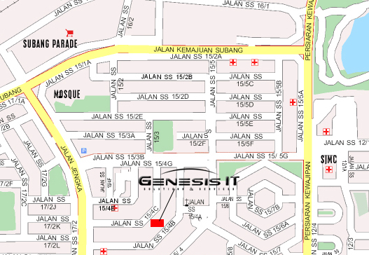 Subang Jaya city center map