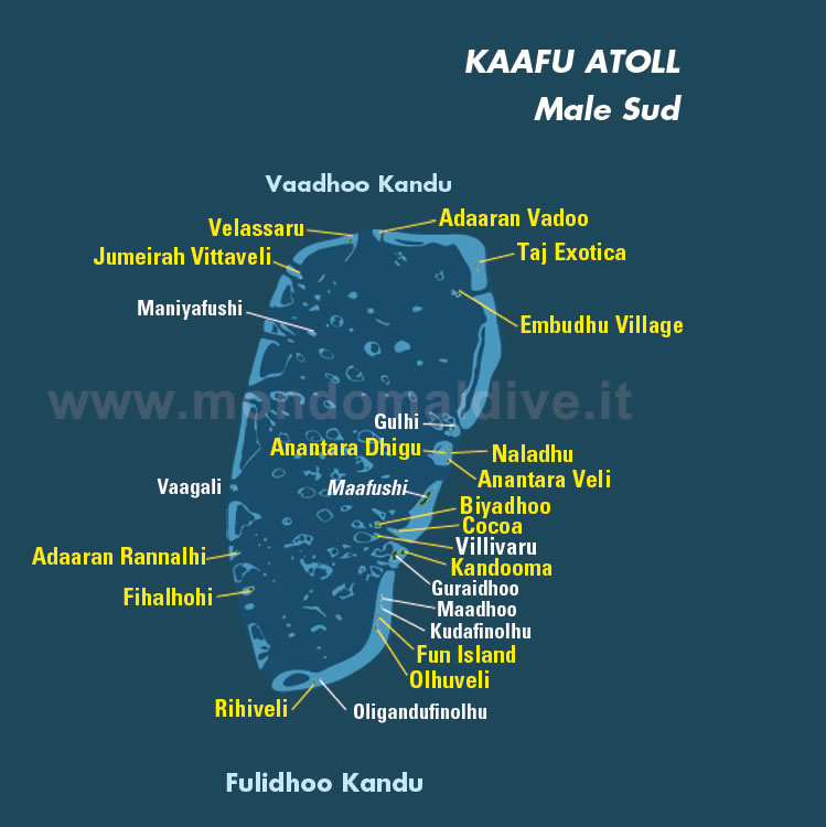 male kaafu atoll maldives map