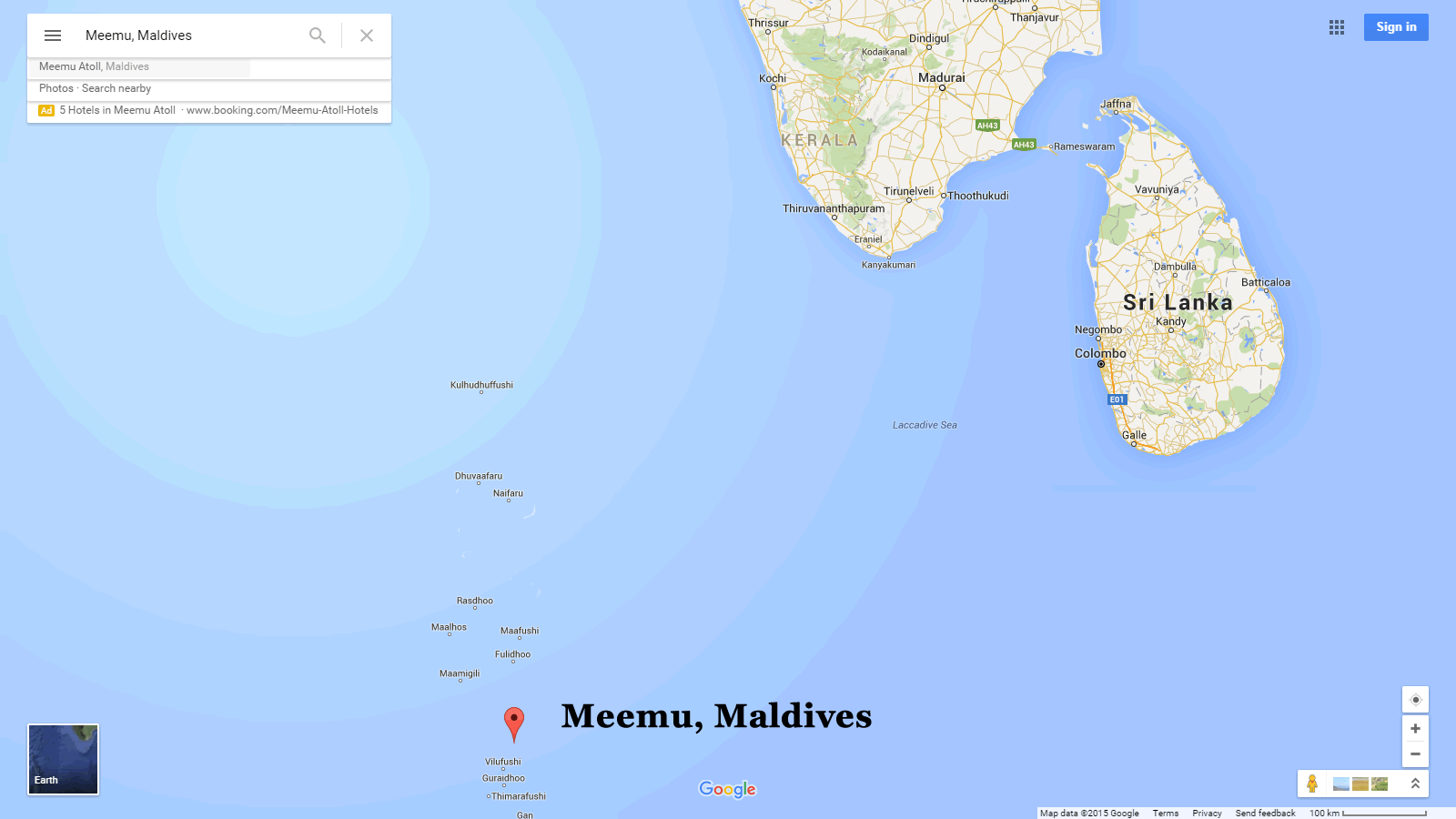 where is meemu maldives