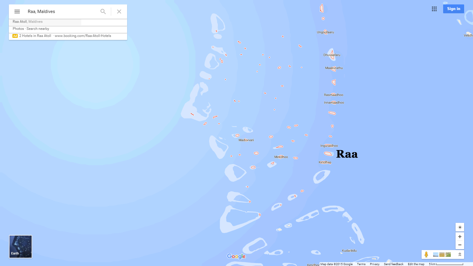 raa map maldives