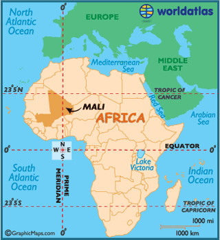 mali map africa