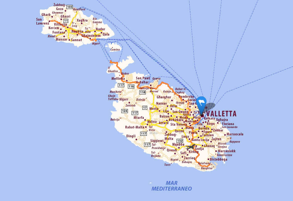 Malta Map