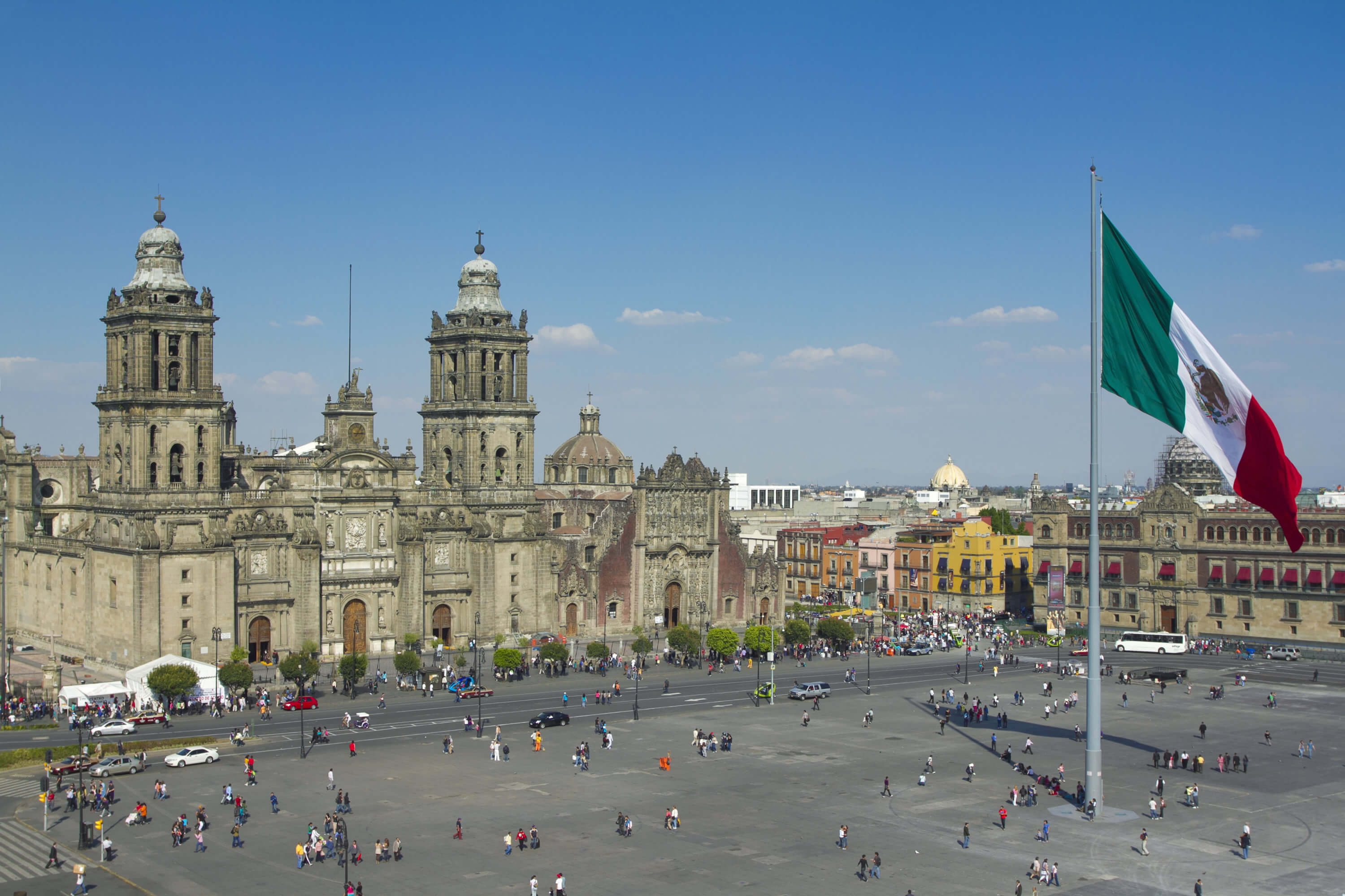 The Zocalo in Mexico City