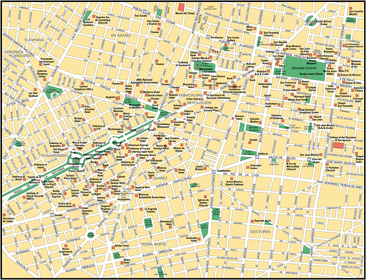 mexico city map