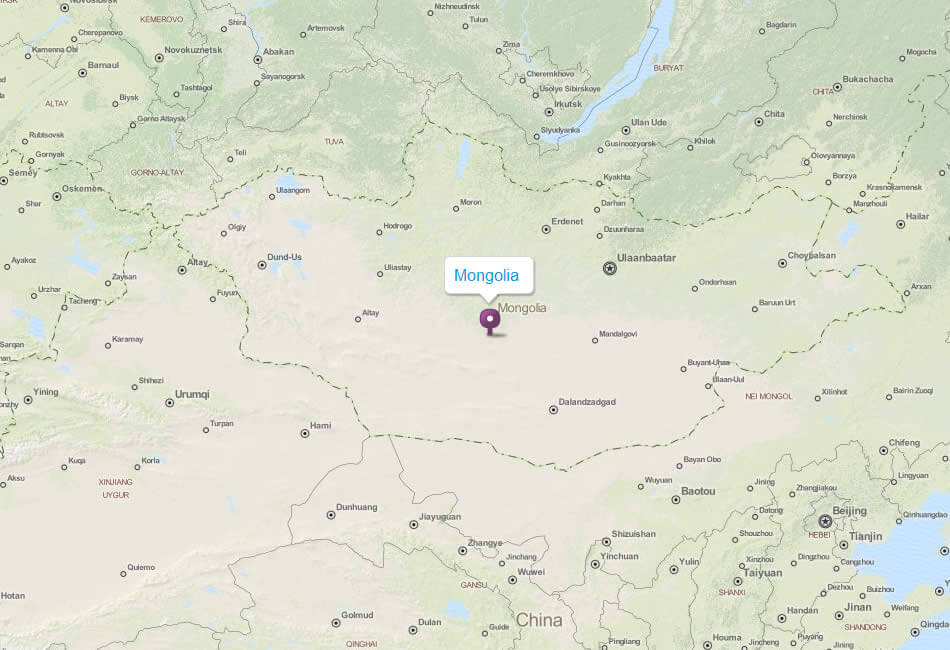 map mongolia