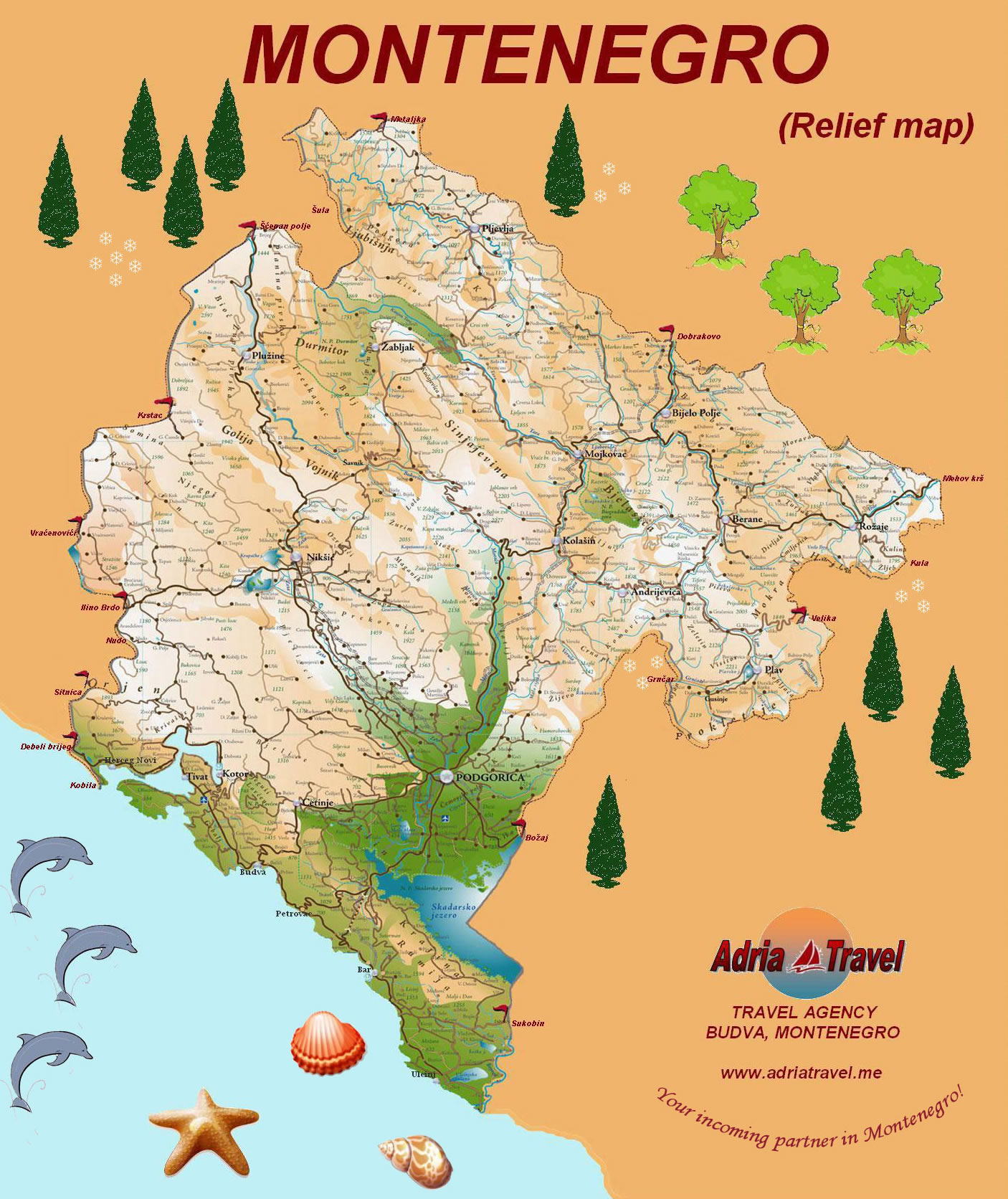 Montenegro Map