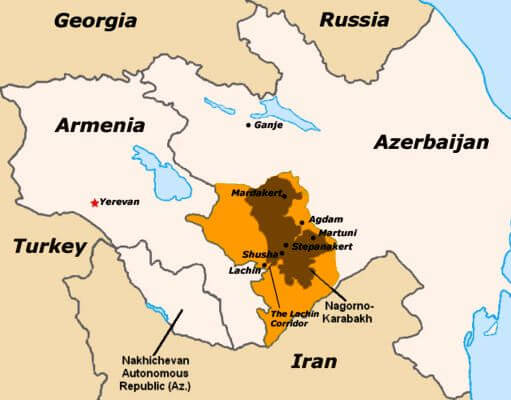nagorno karabakh map