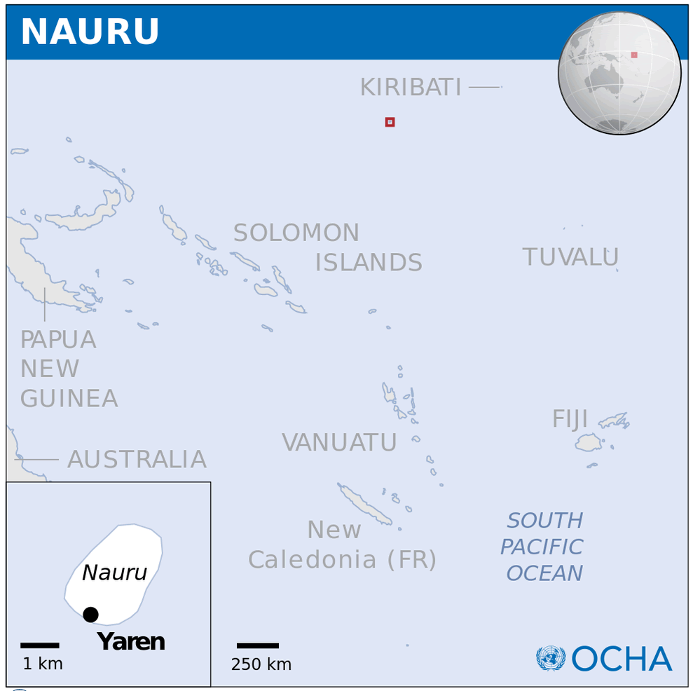 nauru location map