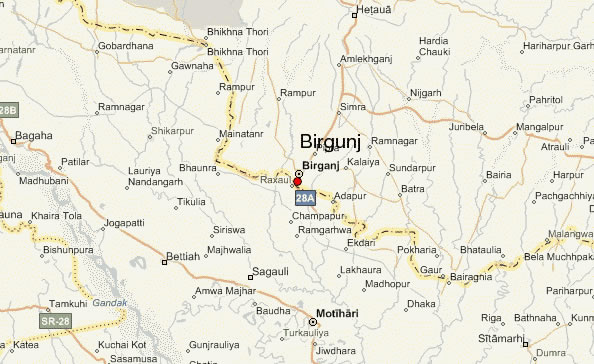 map of birganj