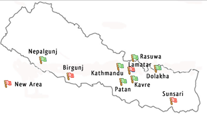 nepal cities map birgunj