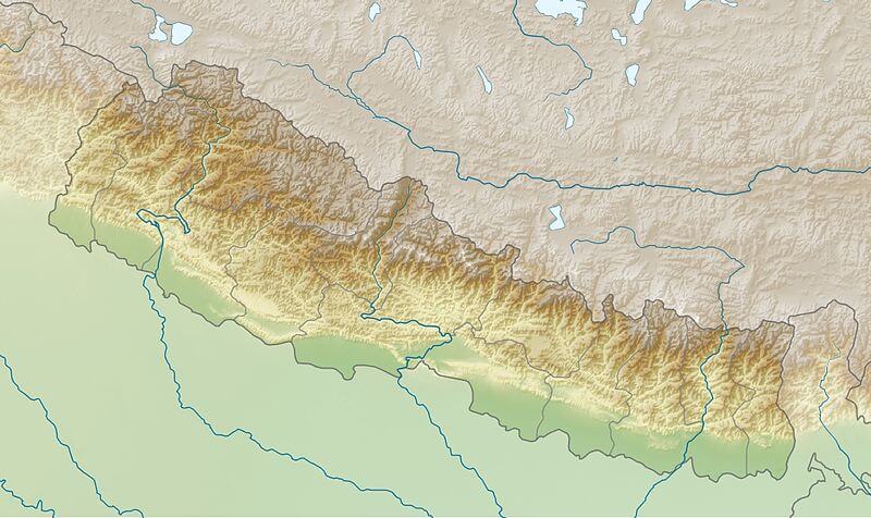 2015 nepal earthquake map