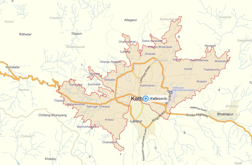 kathmandu map