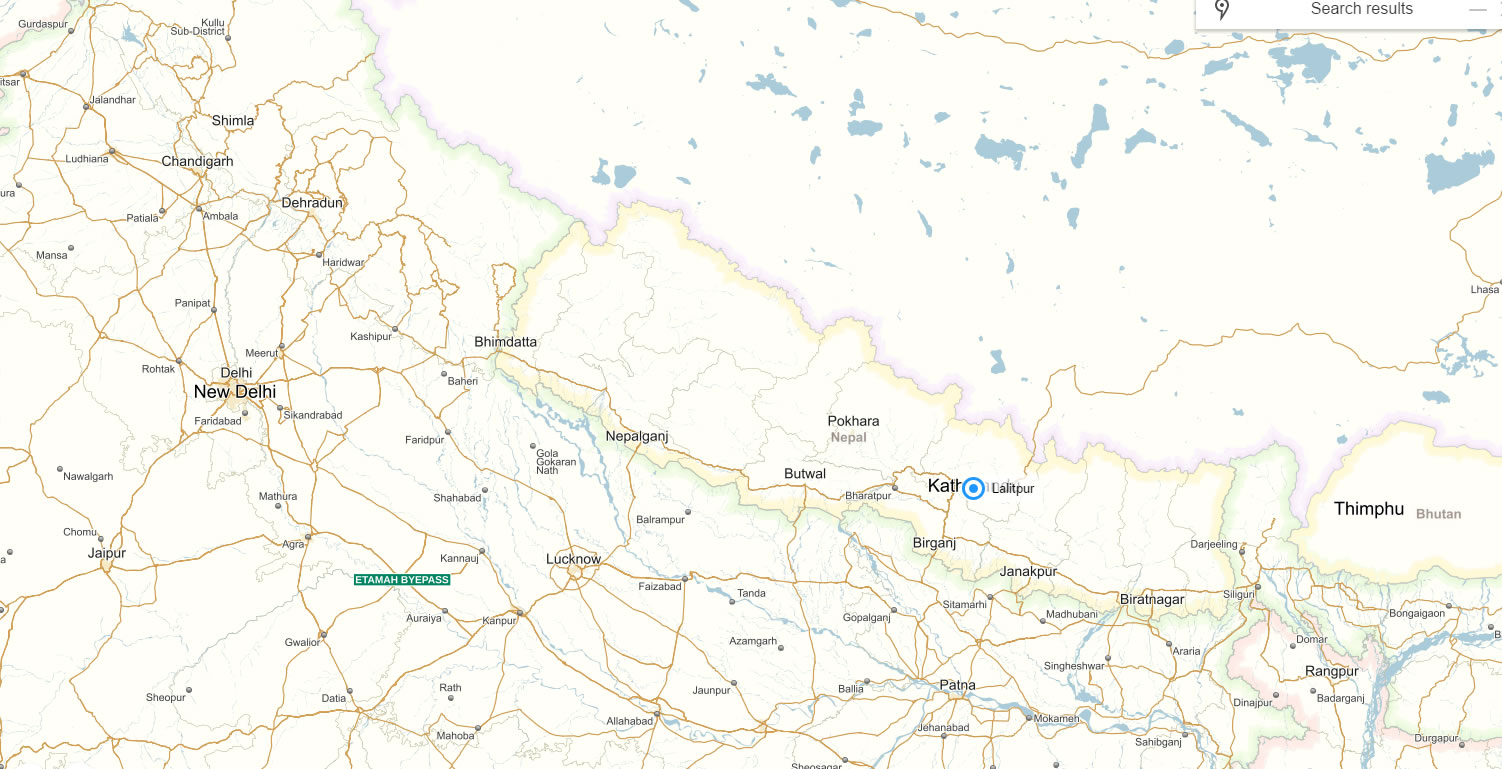 lalitpur map nepal