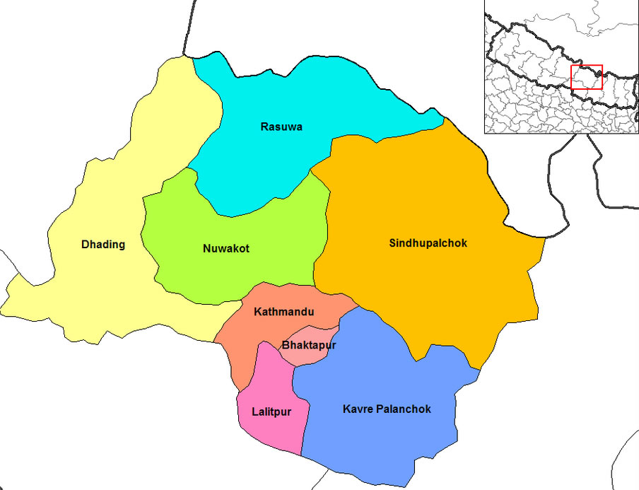 lalitpur provinces map nepal