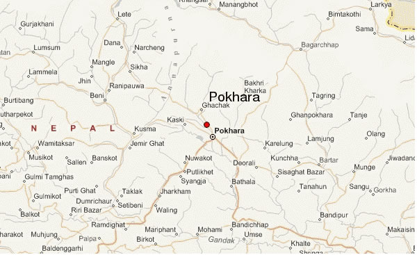 pokhara location map