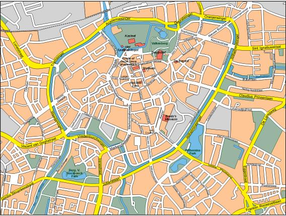 Breda center map