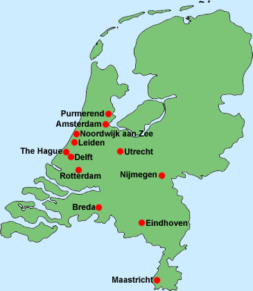 Breda map Netherlands