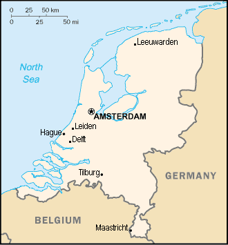 Delft Netherlands map