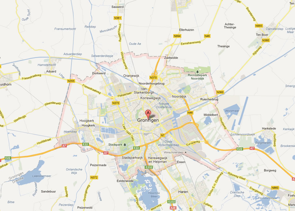 map of Groningen