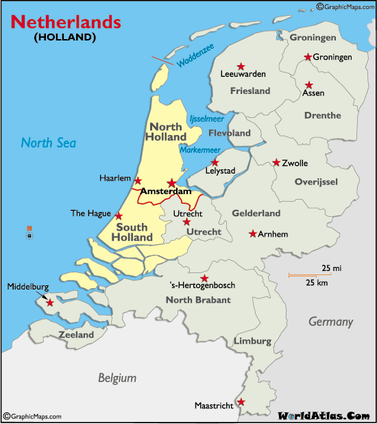 Haarlem Netherlands map
