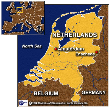Netherlands Enschede Map