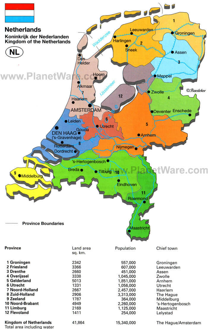 kingdom of the netherlands map