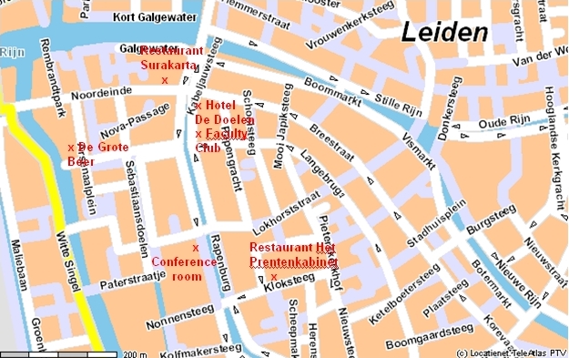 Leiden street map