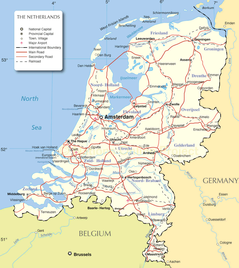 map netherlands