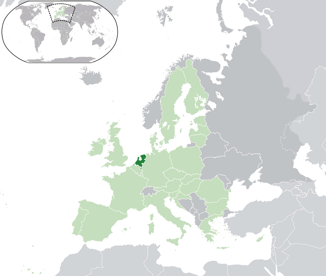netherlands location map