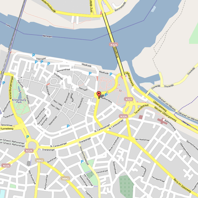 Nijmegen center map