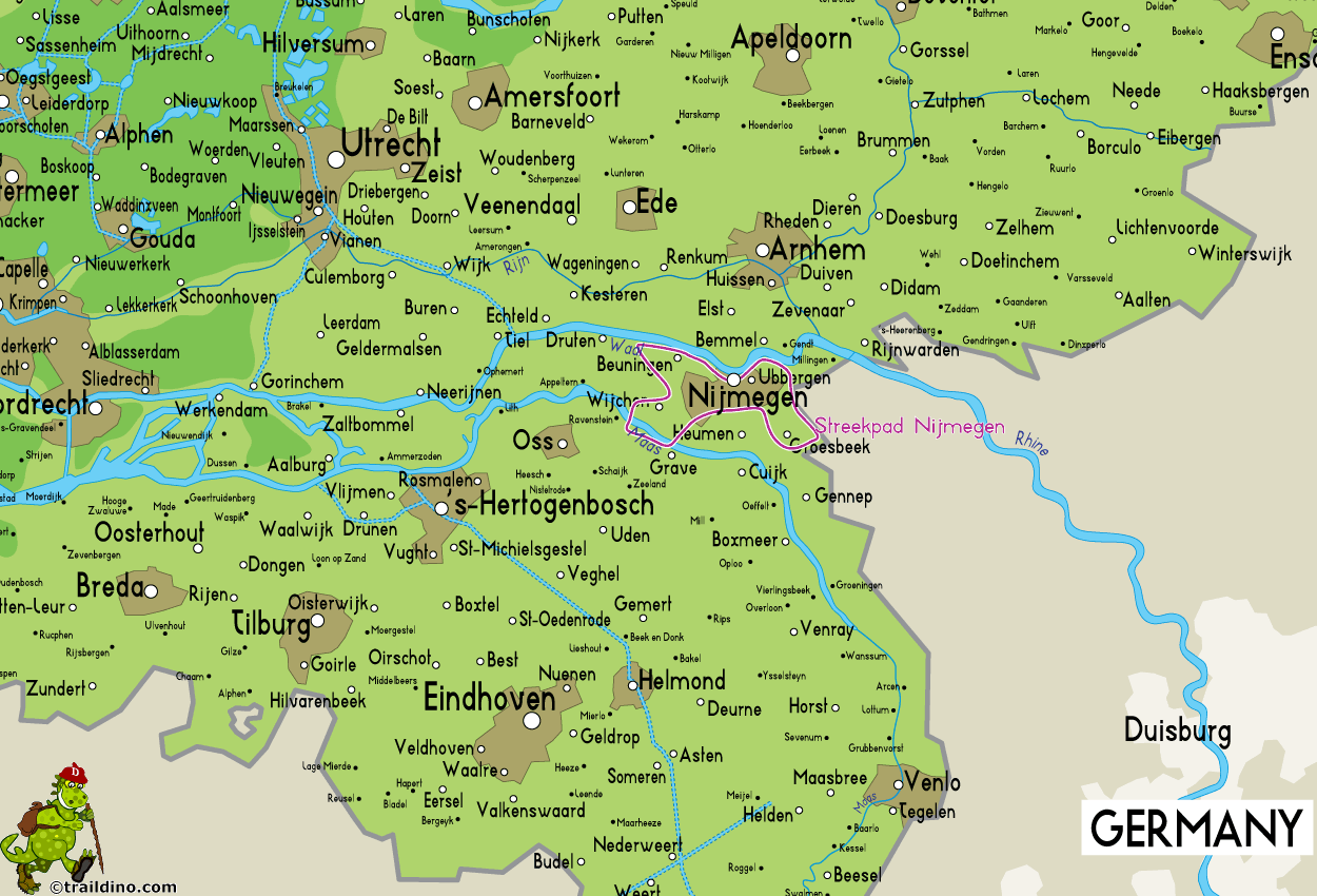 Nijmegen regional map