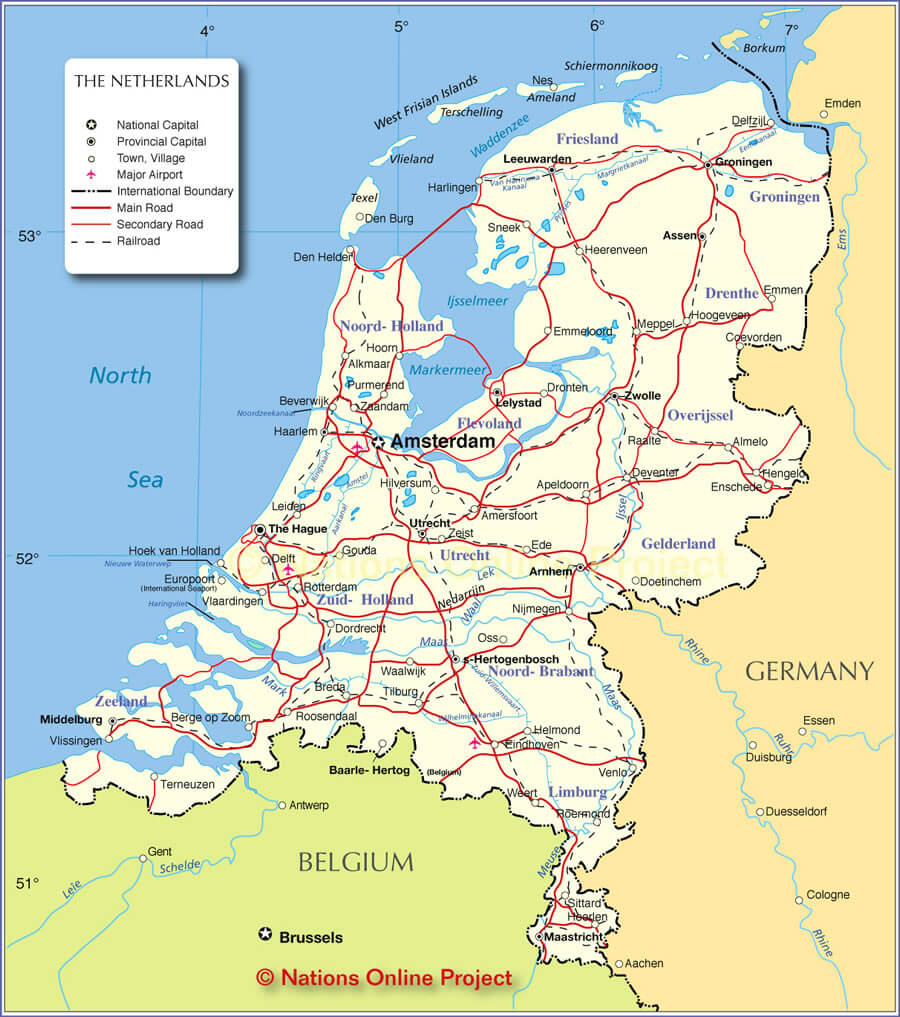 political netherlands map