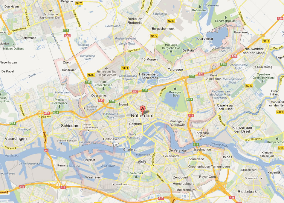 map of Rotterdam